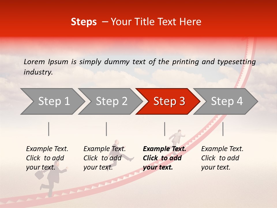 Business Man Team PowerPoint Template