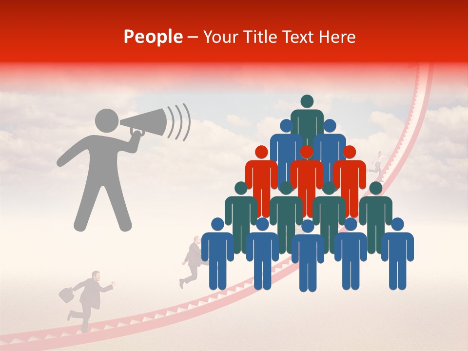 Business Man Team PowerPoint Template