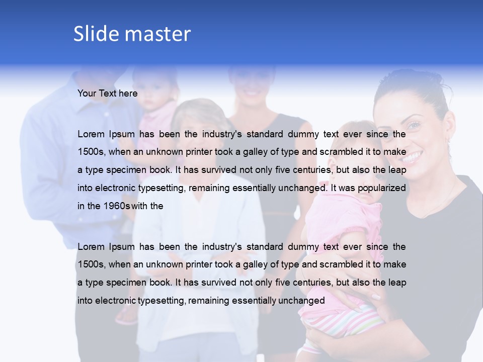 Holding Male Isolated PowerPoint Template