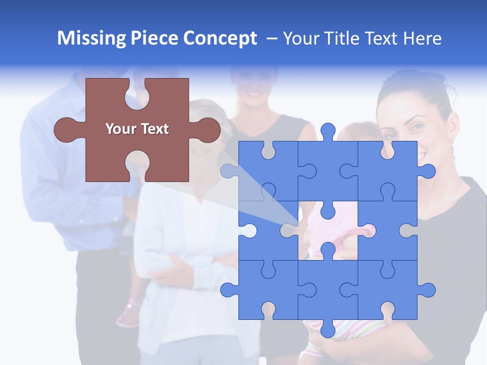 Holding Male Isolated PowerPoint Template