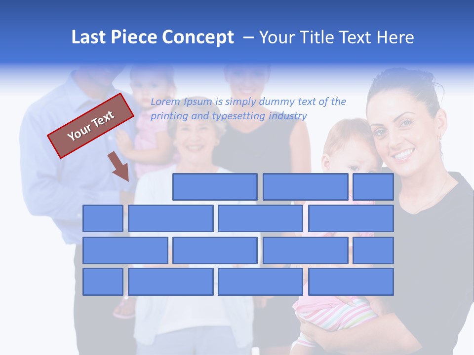 Holding Male Isolated PowerPoint Template