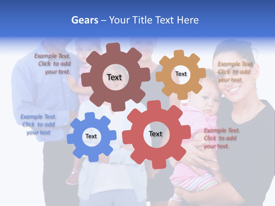 Holding Male Isolated PowerPoint Template