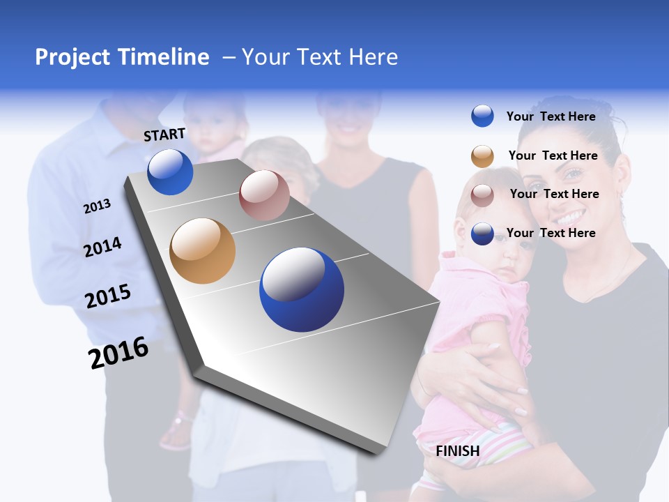 Holding Male Isolated PowerPoint Template
