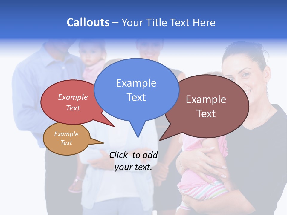 Holding Male Isolated PowerPoint Template