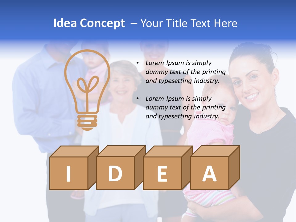 Holding Male Isolated PowerPoint Template