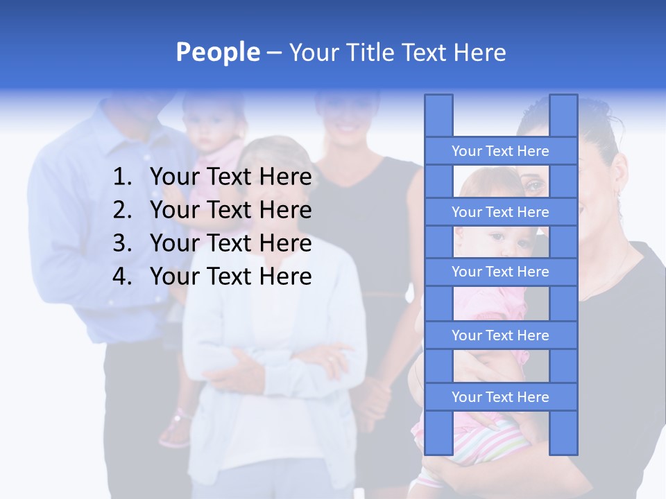 Holding Male Isolated PowerPoint Template