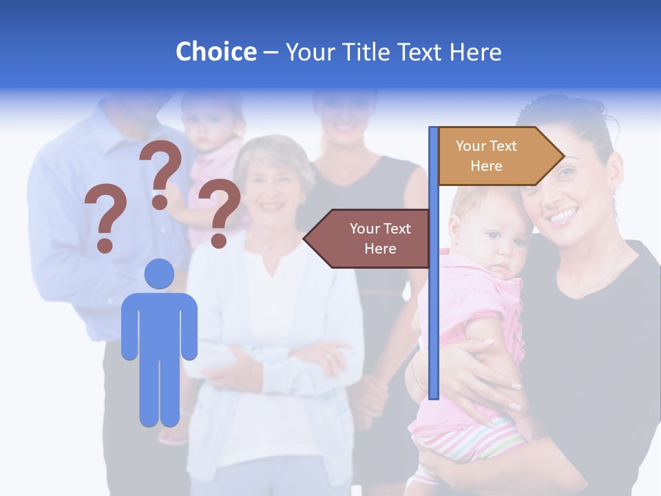 Holding Male Isolated PowerPoint Template