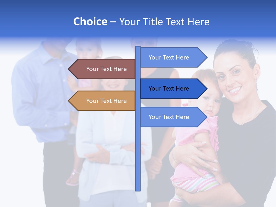Holding Male Isolated PowerPoint Template