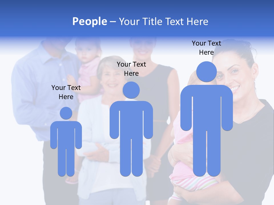 Holding Male Isolated PowerPoint Template