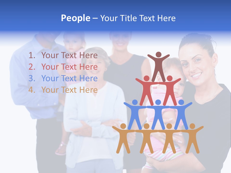 Holding Male Isolated PowerPoint Template