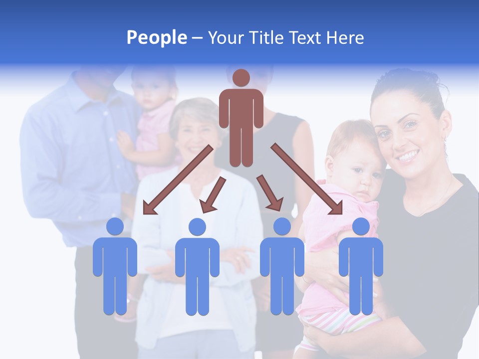 Holding Male Isolated PowerPoint Template