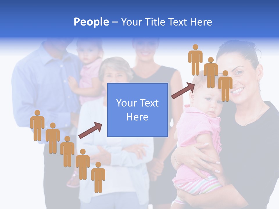 Holding Male Isolated PowerPoint Template