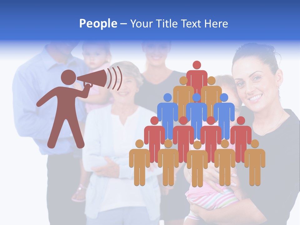 Holding Male Isolated PowerPoint Template