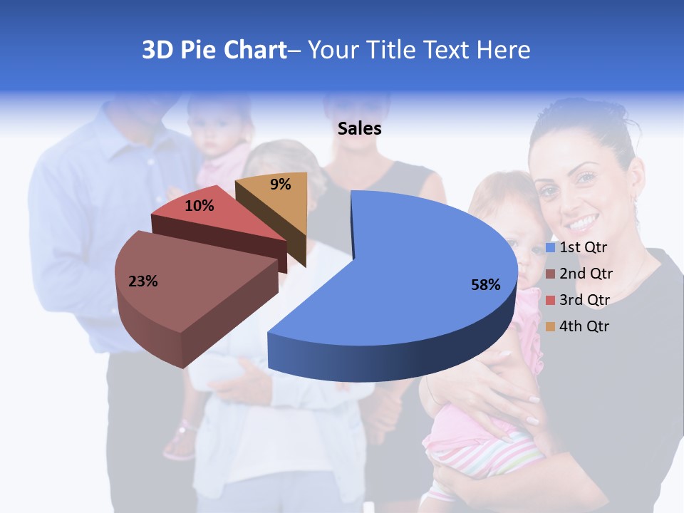 Holding Male Isolated PowerPoint Template
