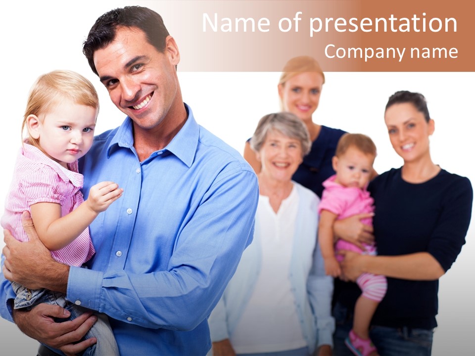 Young Smiling Child PowerPoint Template