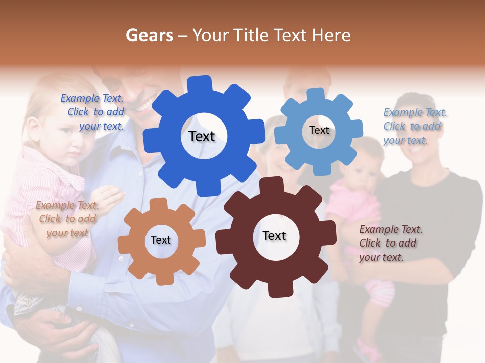 Young Smiling Child PowerPoint Template