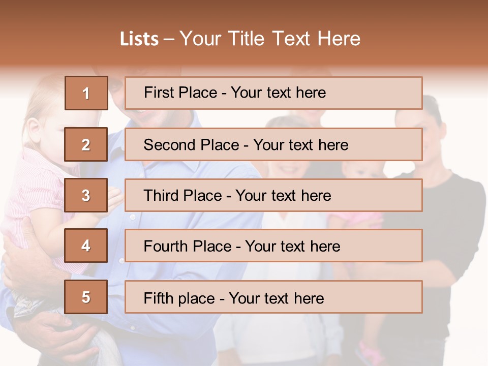 Young Smiling Child PowerPoint Template
