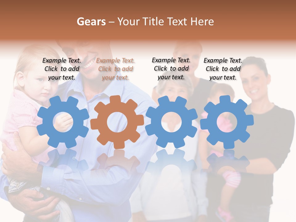 Young Smiling Child PowerPoint Template