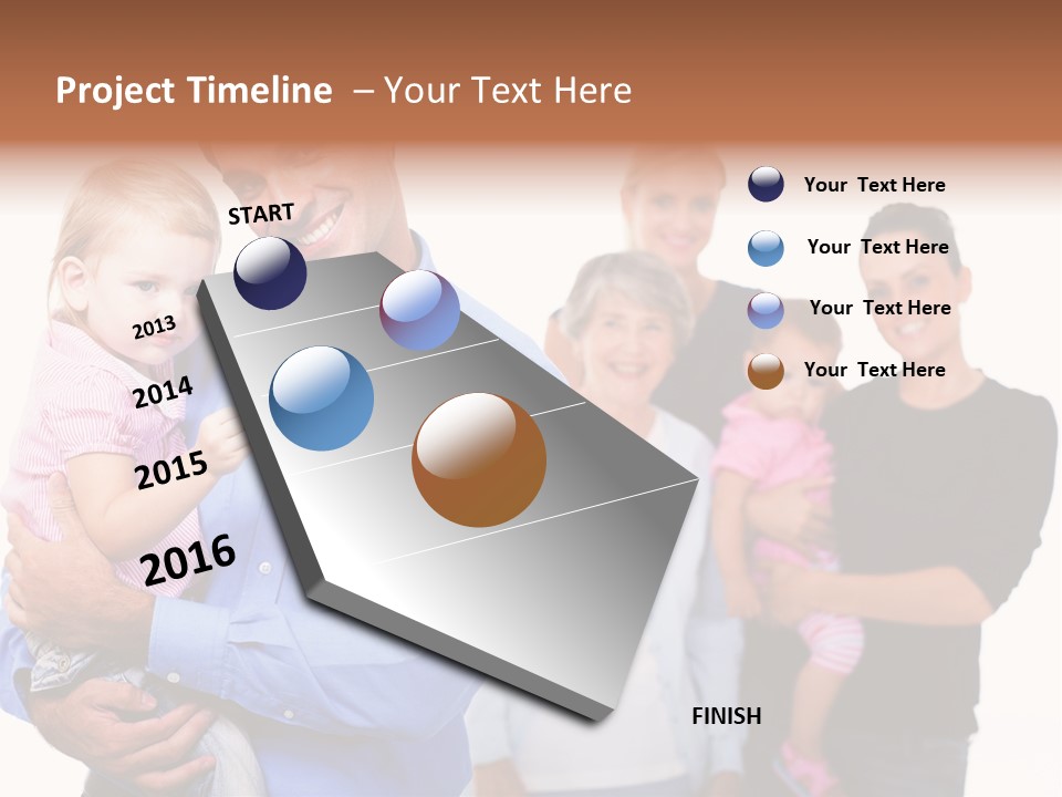 Young Smiling Child PowerPoint Template