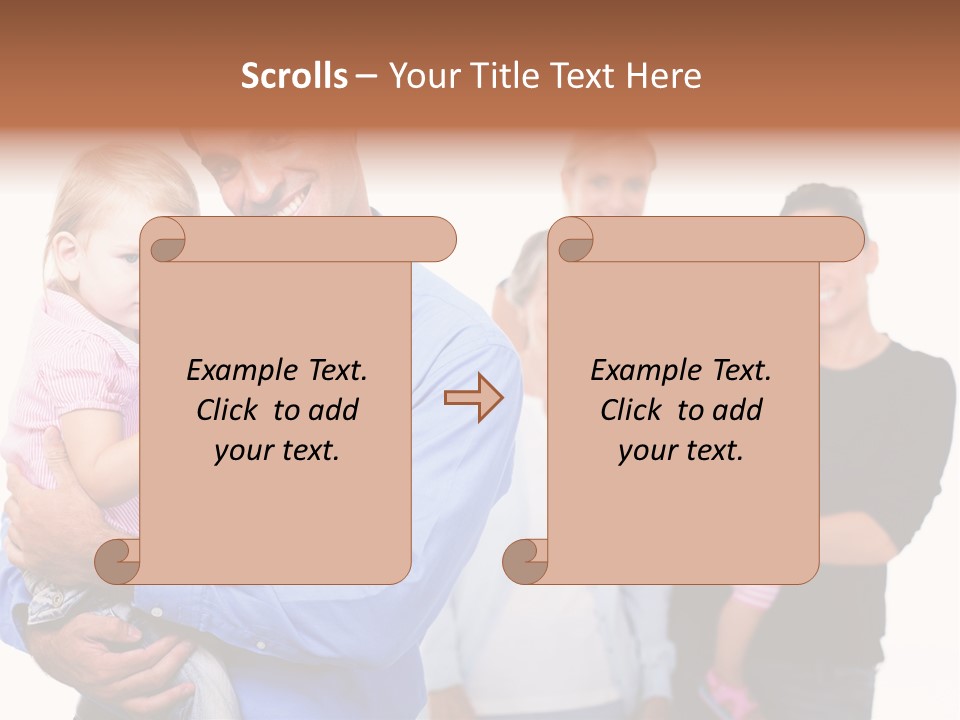 Young Smiling Child PowerPoint Template