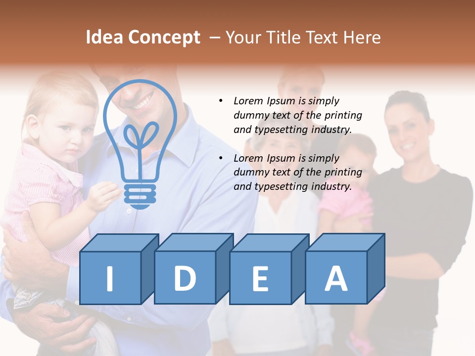 Young Smiling Child PowerPoint Template