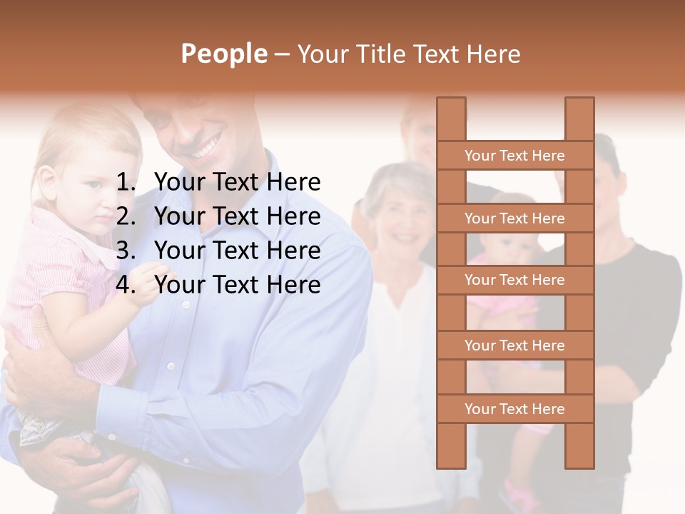 Young Smiling Child PowerPoint Template