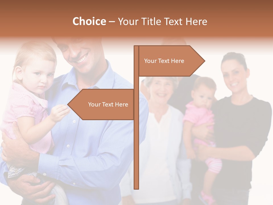 Young Smiling Child PowerPoint Template