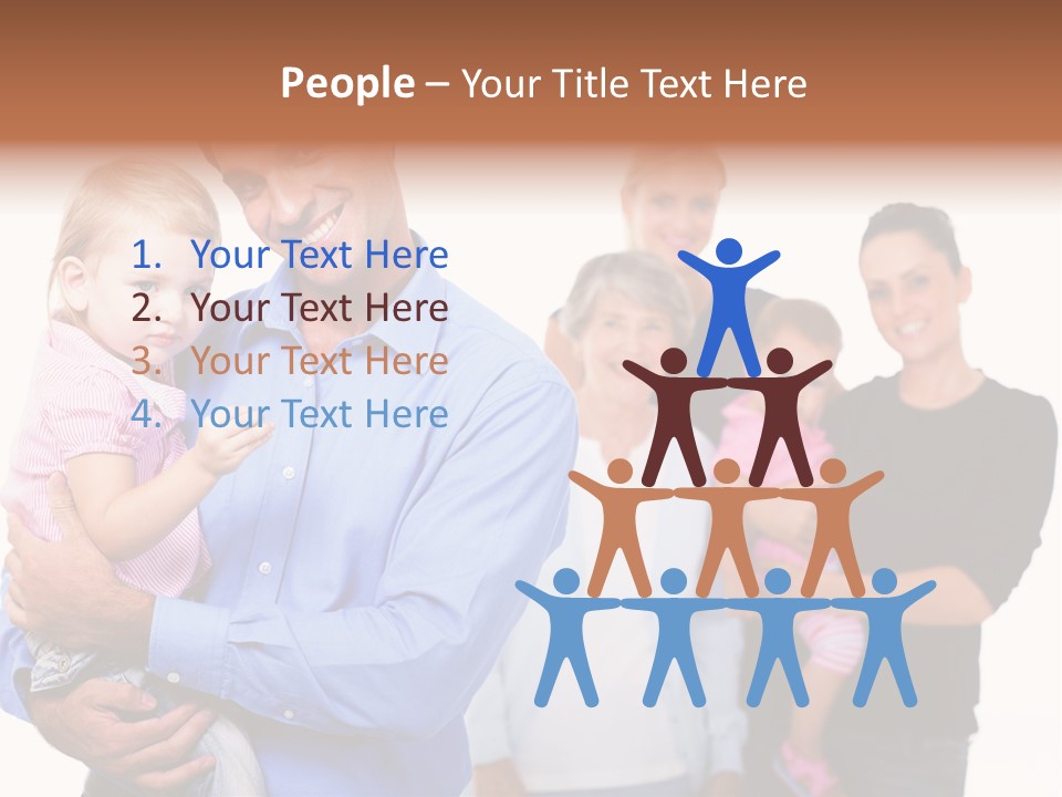 Young Smiling Child PowerPoint Template