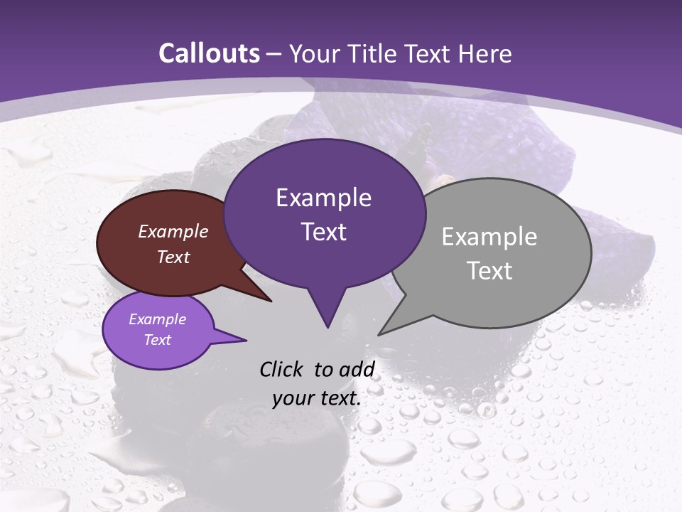 Culture Pebble Black PowerPoint Template