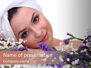 Wellbeing Oil Treatment PowerPoint Template