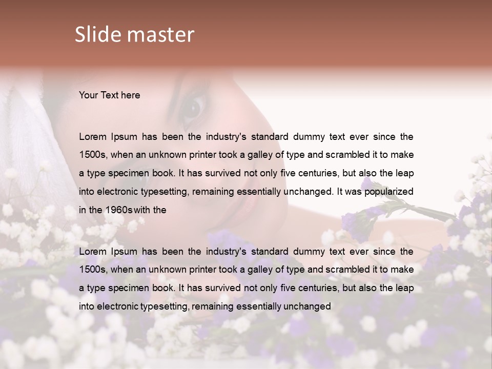 Wellbeing Oil Treatment PowerPoint Template