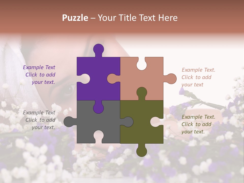 Wellbeing Oil Treatment PowerPoint Template