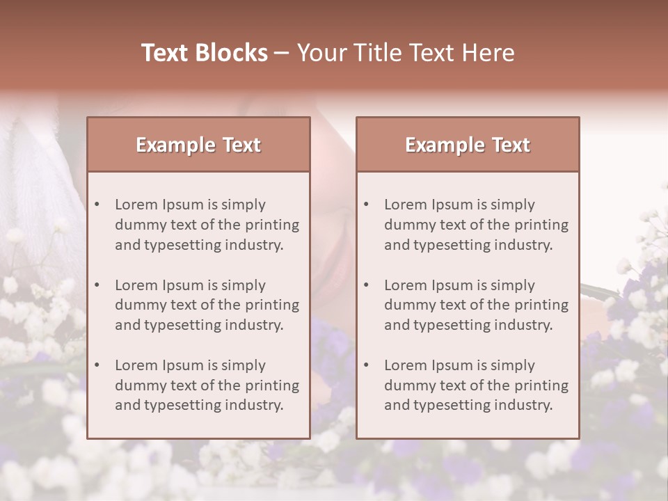 Wellbeing Oil Treatment PowerPoint Template