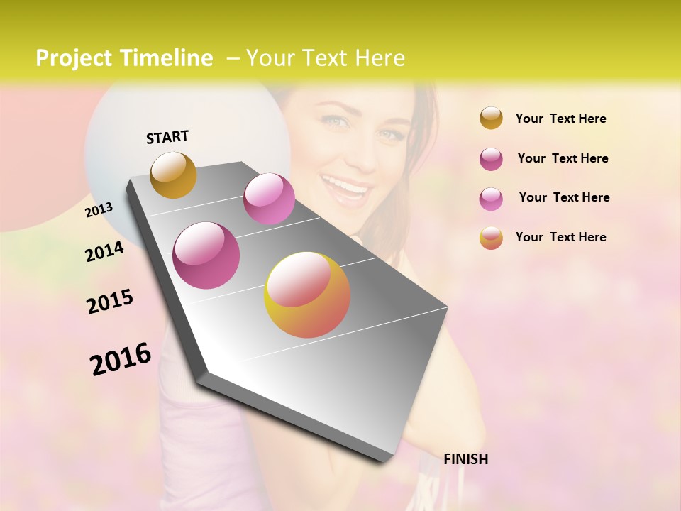 Fly Colorful Colors PowerPoint Template