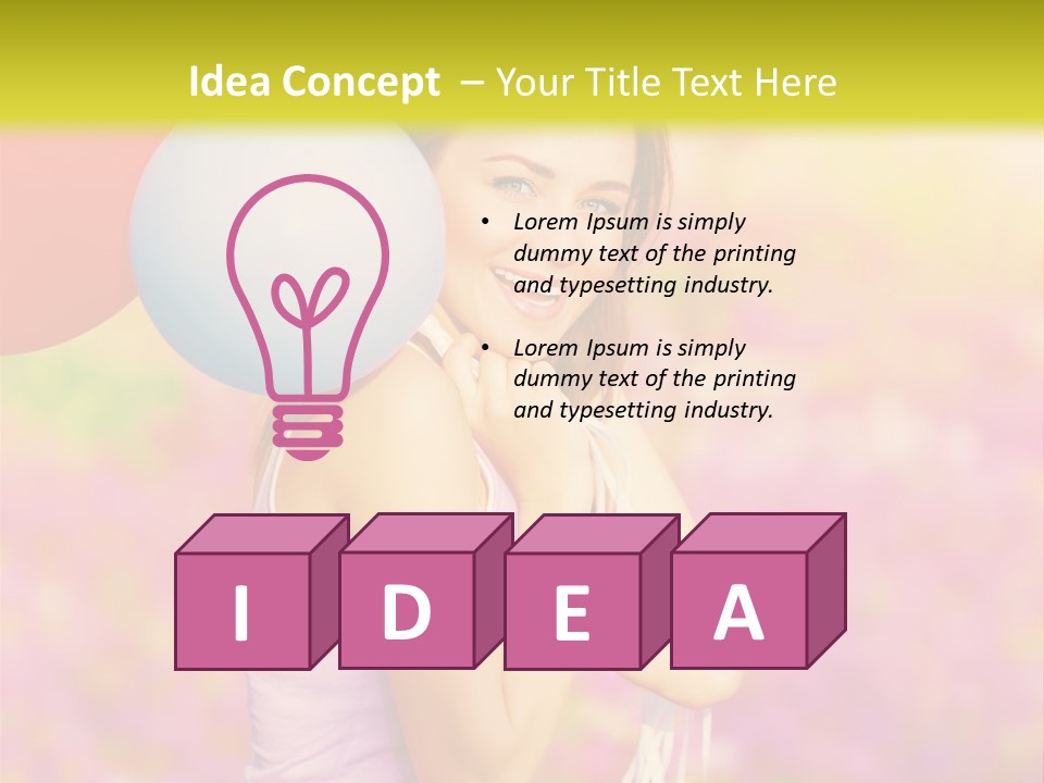 Fly Colorful Colors PowerPoint Template