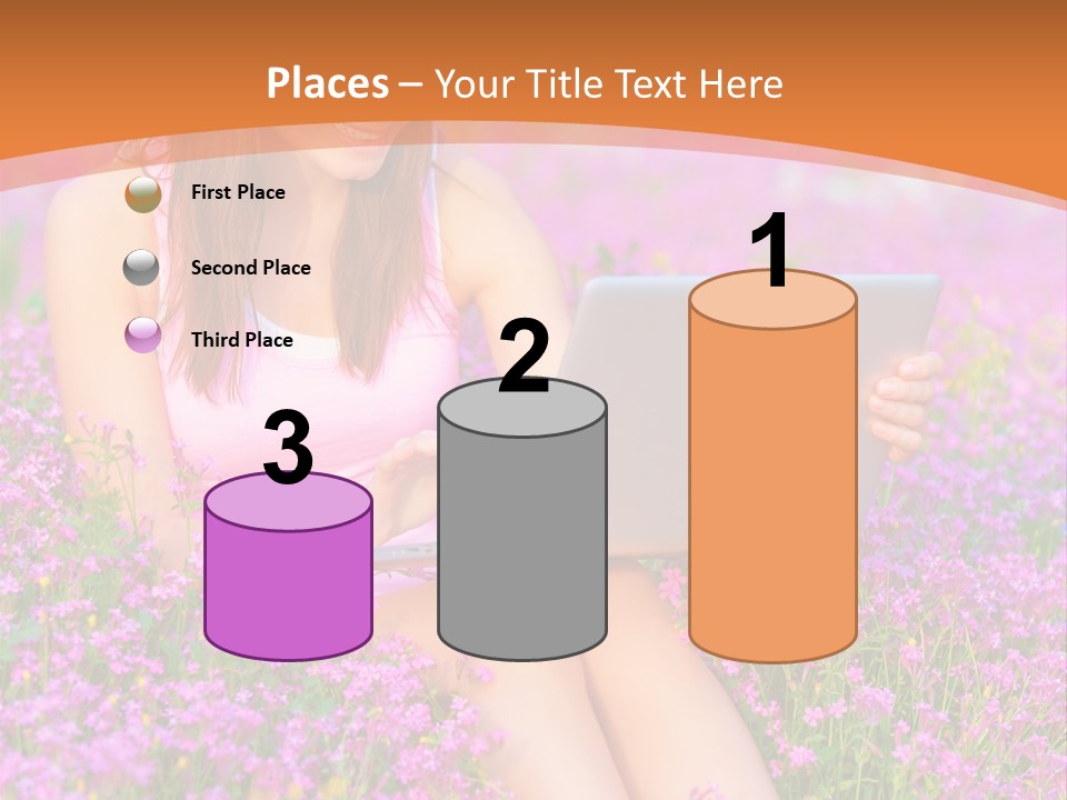 Field Girl Summer PowerPoint Template