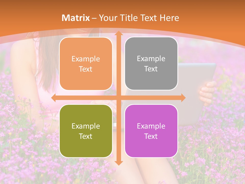 Field Girl Summer PowerPoint Template