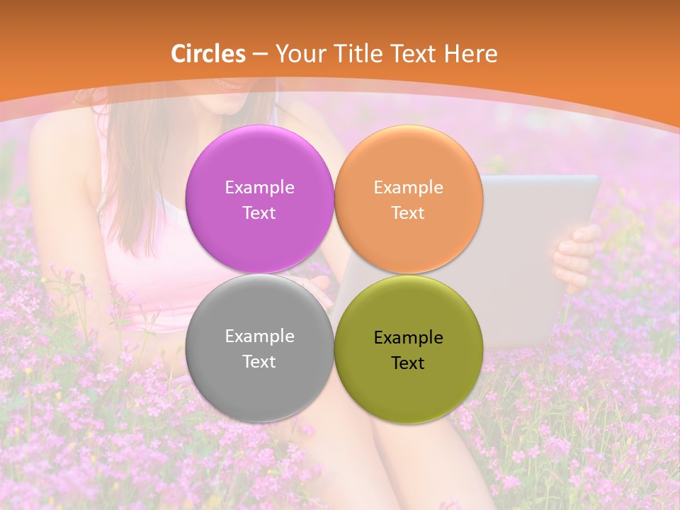 Field Girl Summer PowerPoint Template