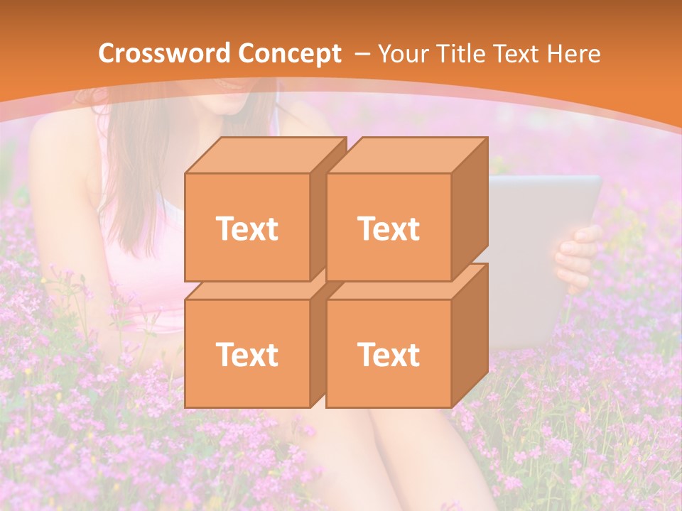 Field Girl Summer PowerPoint Template