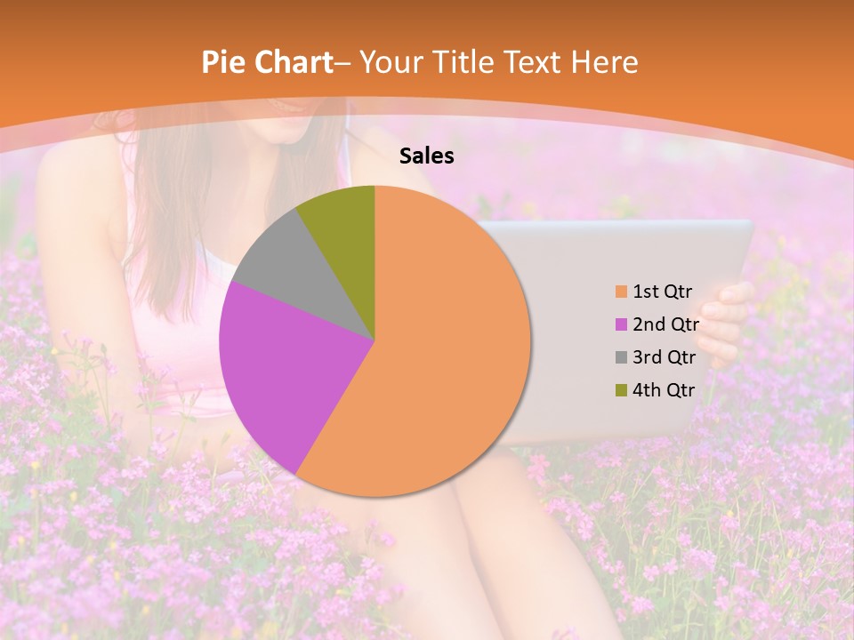 Field Girl Summer PowerPoint Template