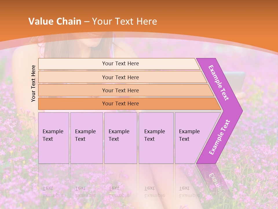 Field Girl Summer PowerPoint Template