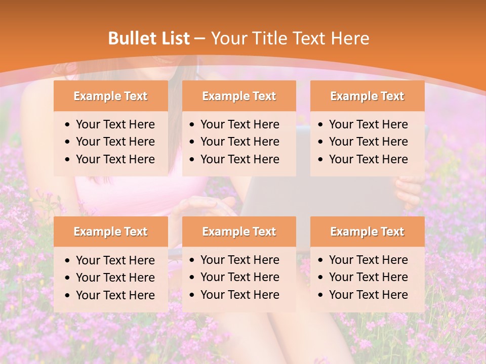 Field Girl Summer PowerPoint Template