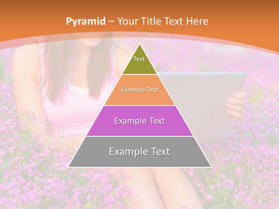 Field Girl Summer PowerPoint Template