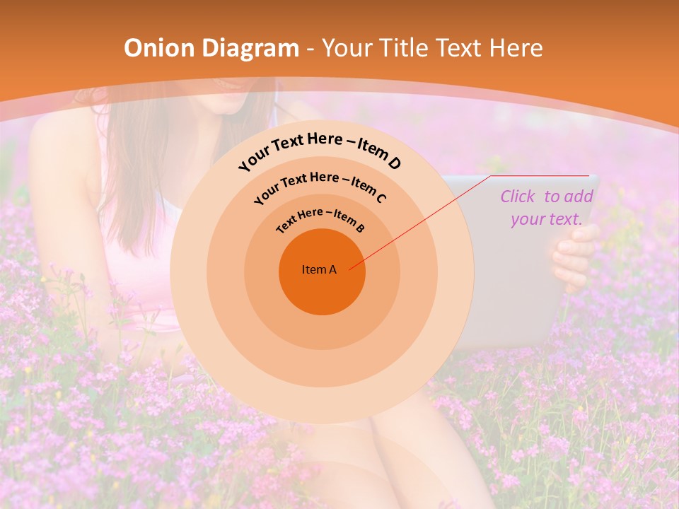 Field Girl Summer PowerPoint Template