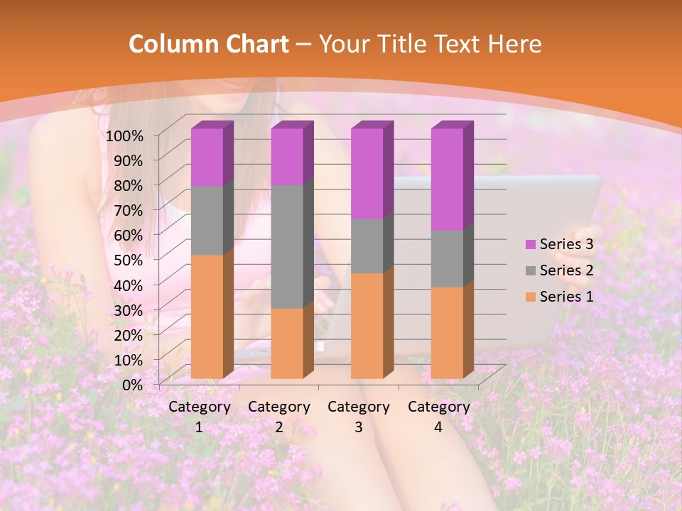 Field Girl Summer PowerPoint Template