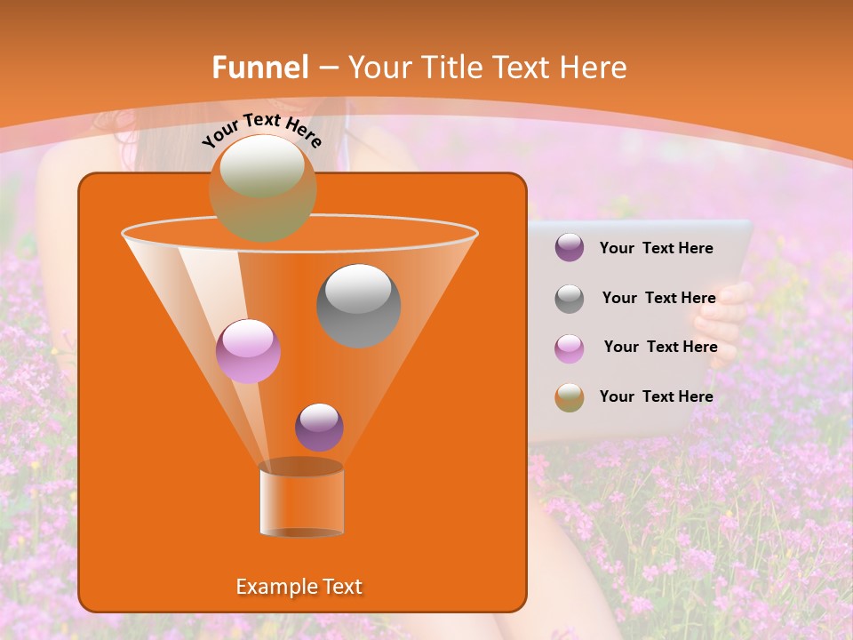 Field Girl Summer PowerPoint Template