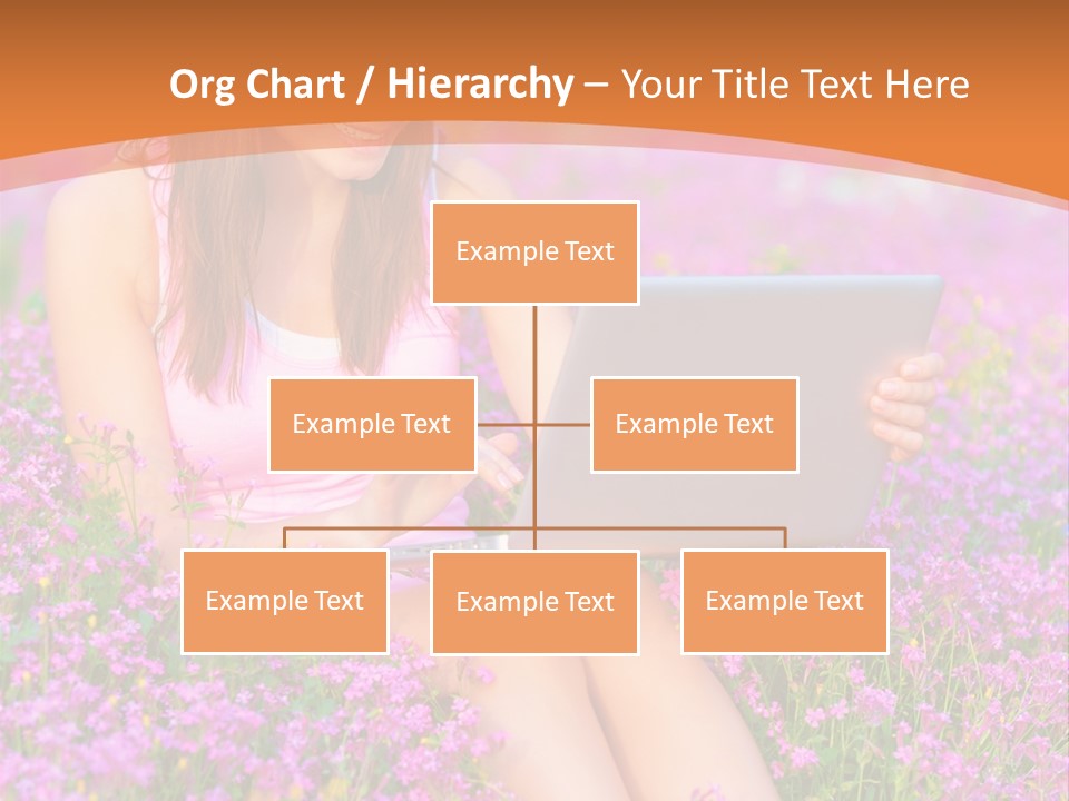 Field Girl Summer PowerPoint Template
