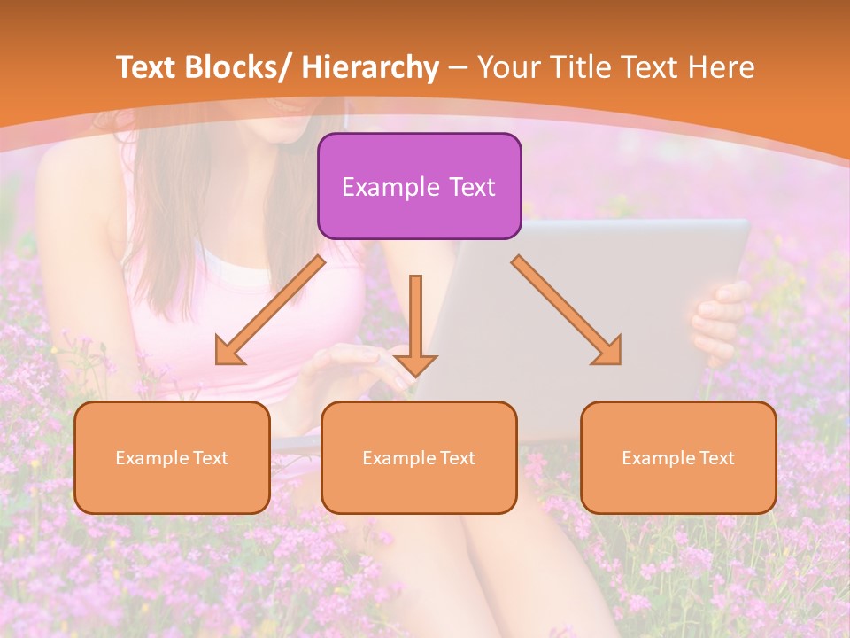 Field Girl Summer PowerPoint Template