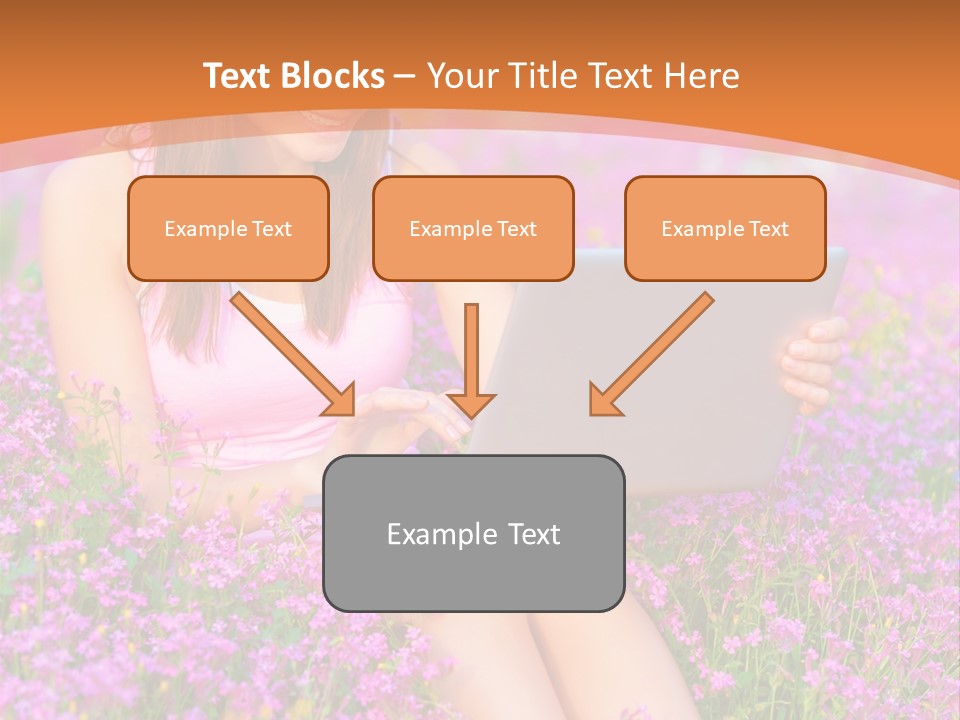 Field Girl Summer PowerPoint Template