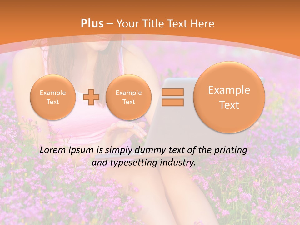 Field Girl Summer PowerPoint Template